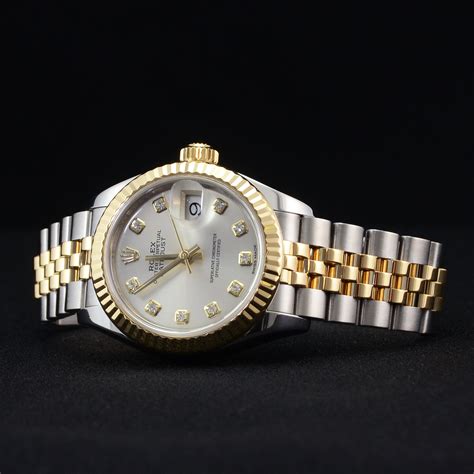 used certified rolex ladies stainless steel diamond dial|used rolex watches for sale.